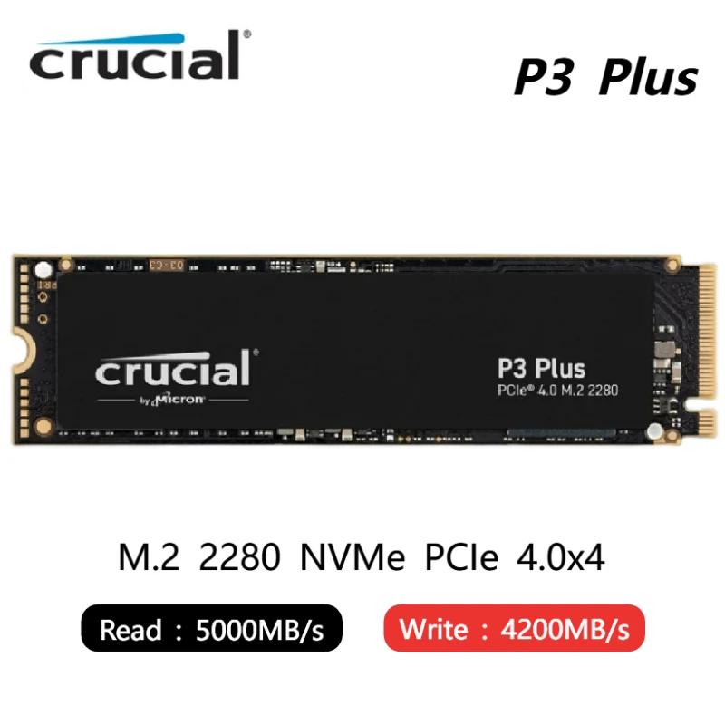Crucial P3 Plus PCIe 4.0 500GB 1TB 2TB SSD NVMe M.2 2280 ӿ ָ Ʈ ̺,   Ƽ HP Ʈ ũž PC